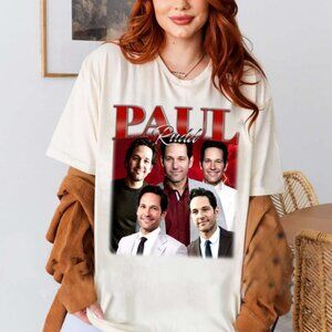 Paul Rudd T-Shirt Actor Meme Graphic Comedy Fan Graphic Retro Casual Tee  89